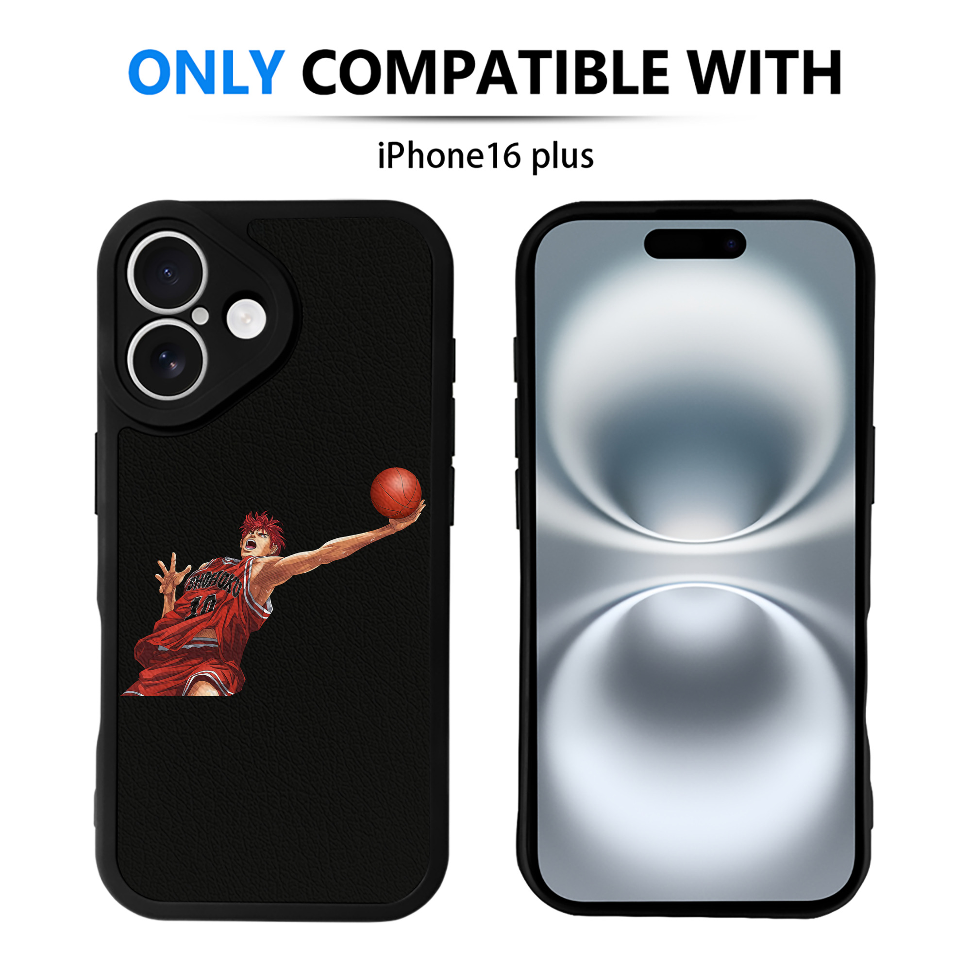 （画像用） SLAM DUNK／スラムダンク 【iPhone 16シリーズ対応】シリコンスマホケース（レザー調） 材質：シリコン